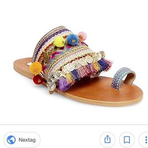 Steve Madden Pom Pom Sandals